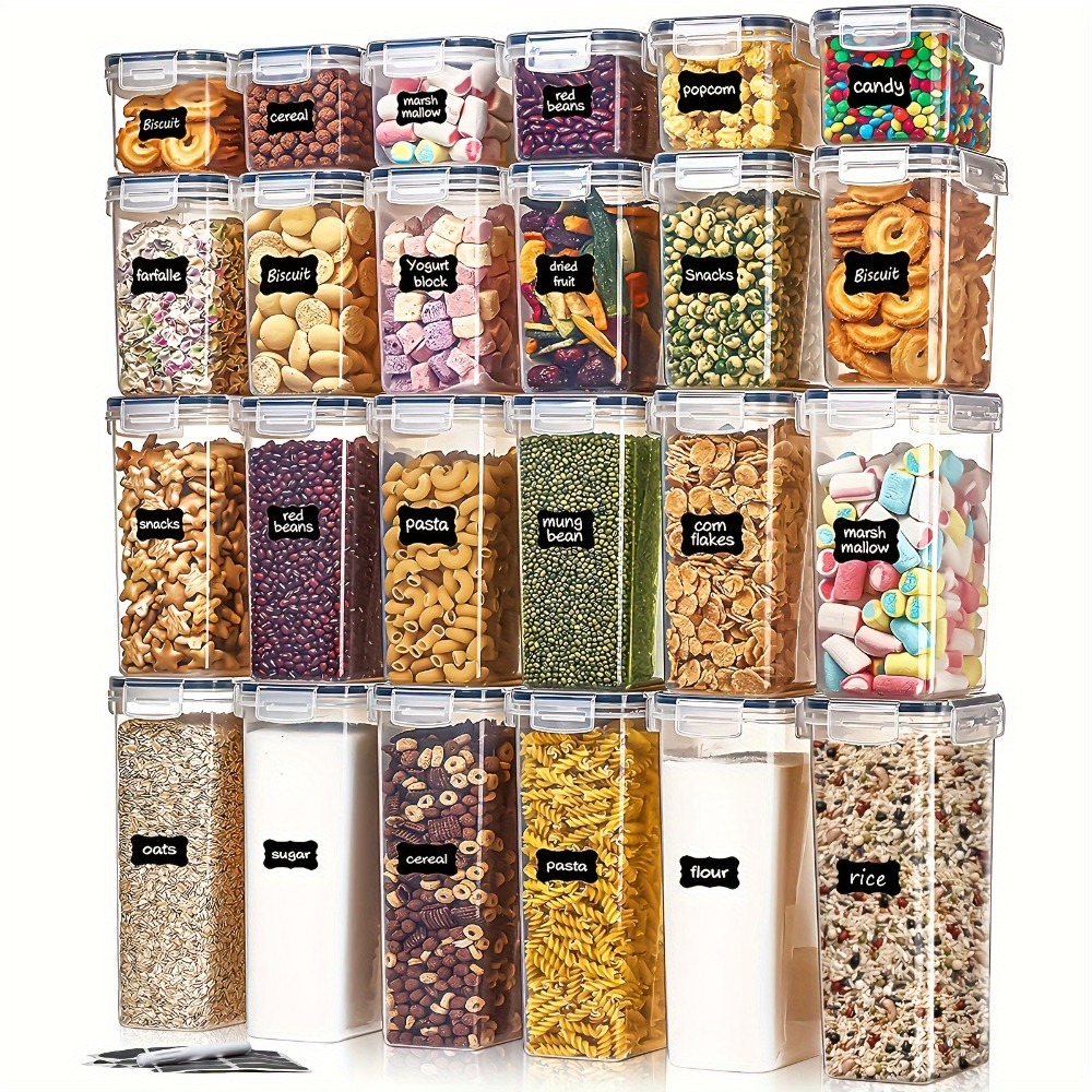 Food Storage Bins - 24 adet gıda saklama kapları 12