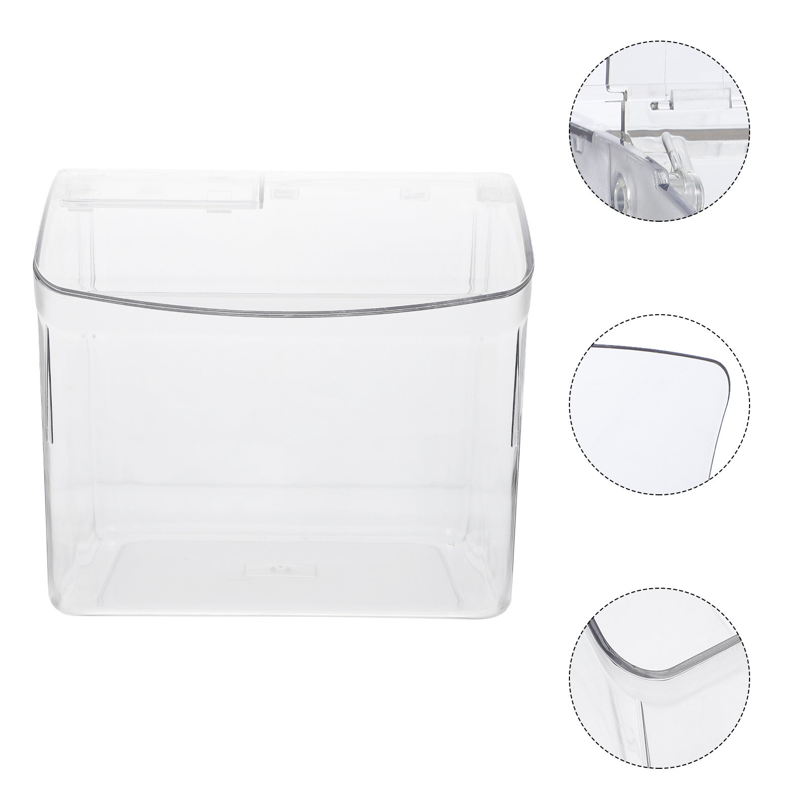 Food Storage Types - 1 Adet Şeffaf Şeker Saklama Kutusu,