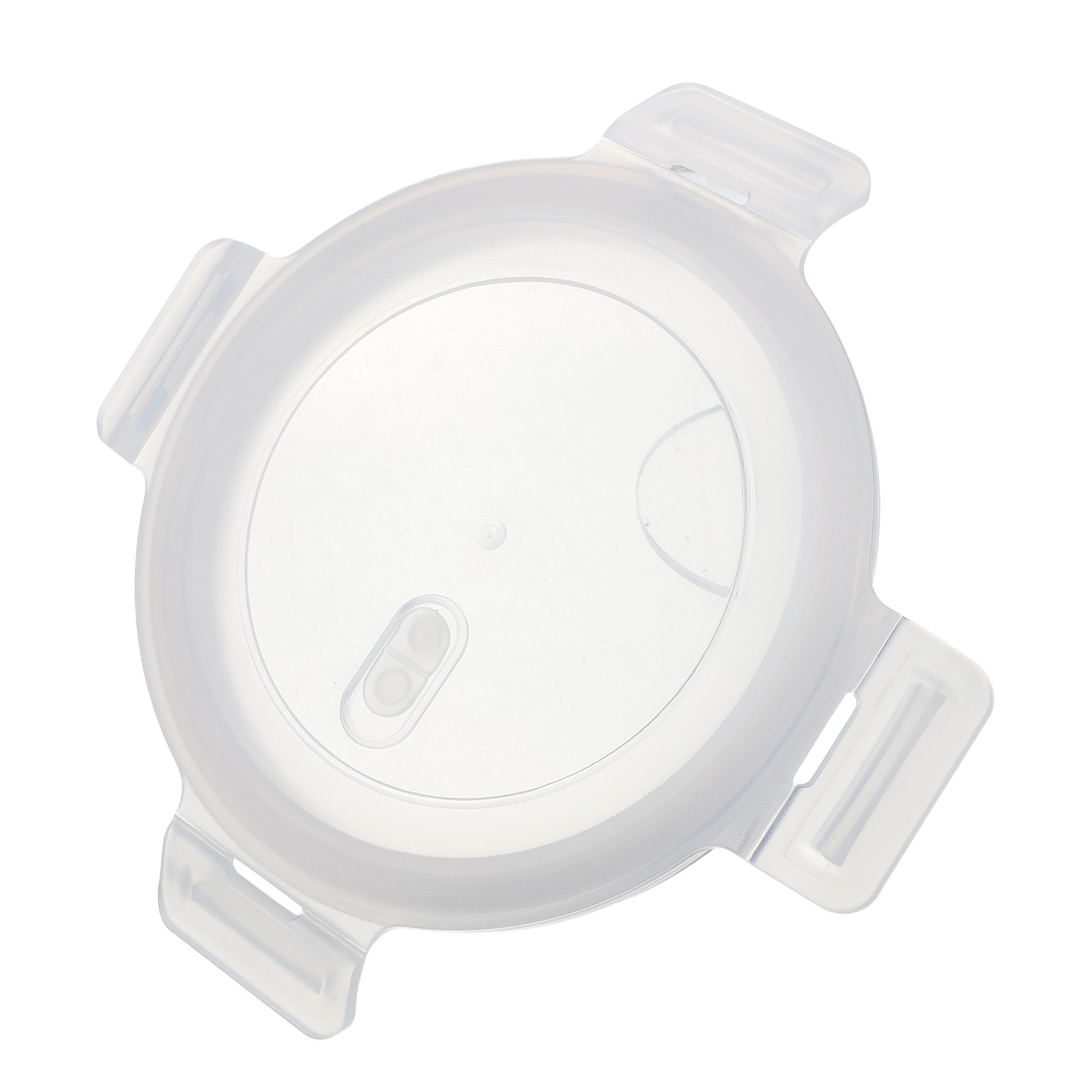 Food Storage Glass Round - 6 İnç Geçmeli Kilitli Yuvarlak Kapak