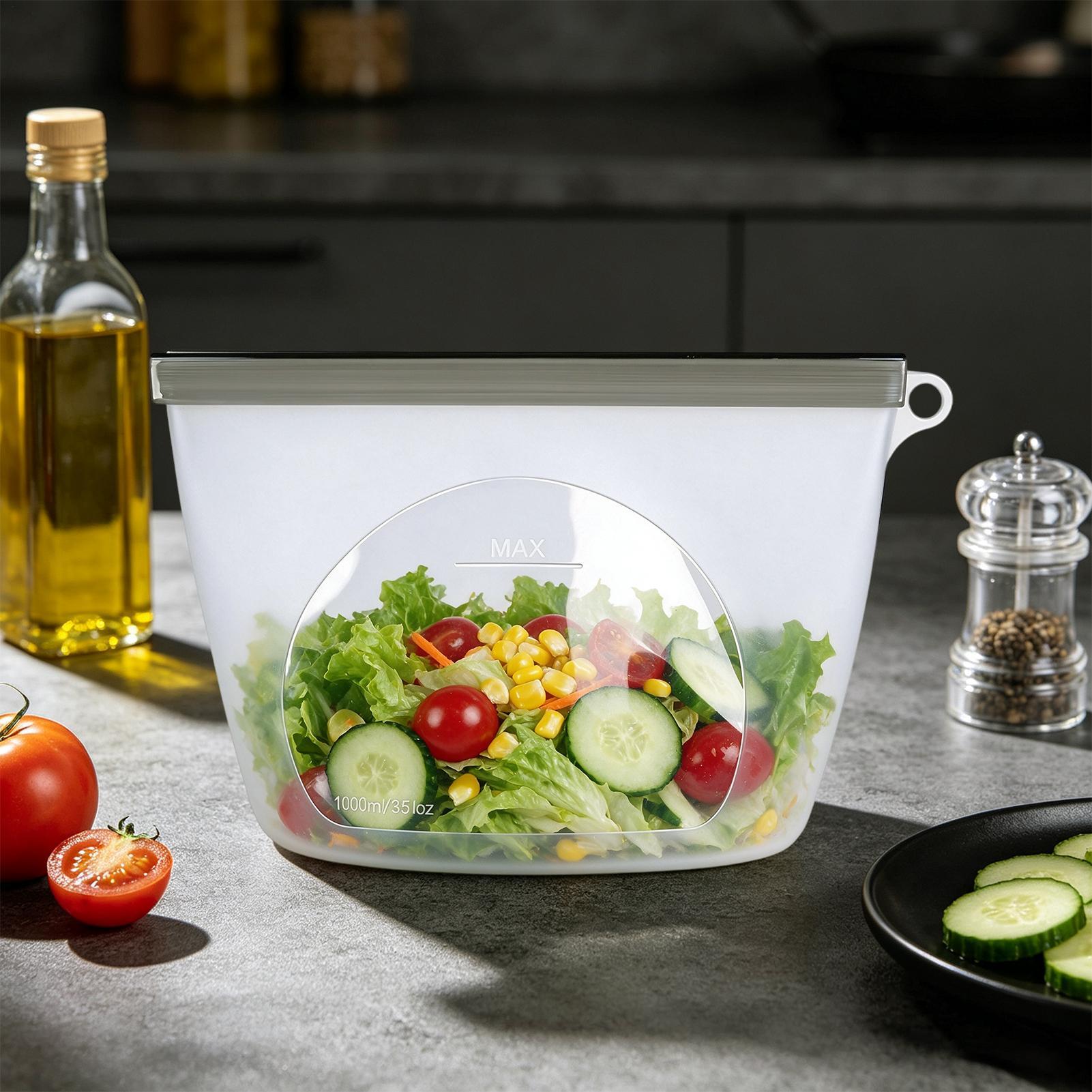Food Storage Ziploc - Yeniden Kullanılabilir Gıda Saklama Torbaları Sızdırmaz