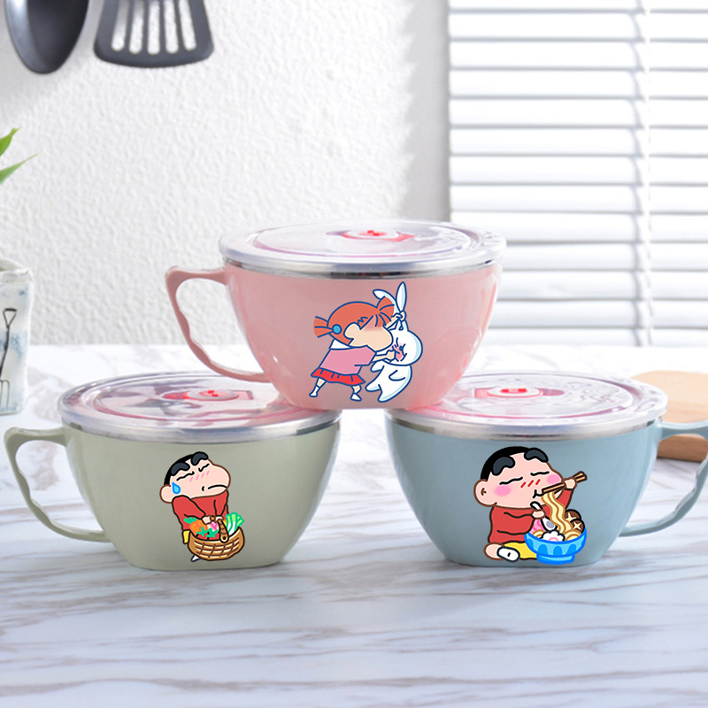 Food Storage Design - Crayon Shin-chan Erişte Kasesi Büyük Kapasiteli
