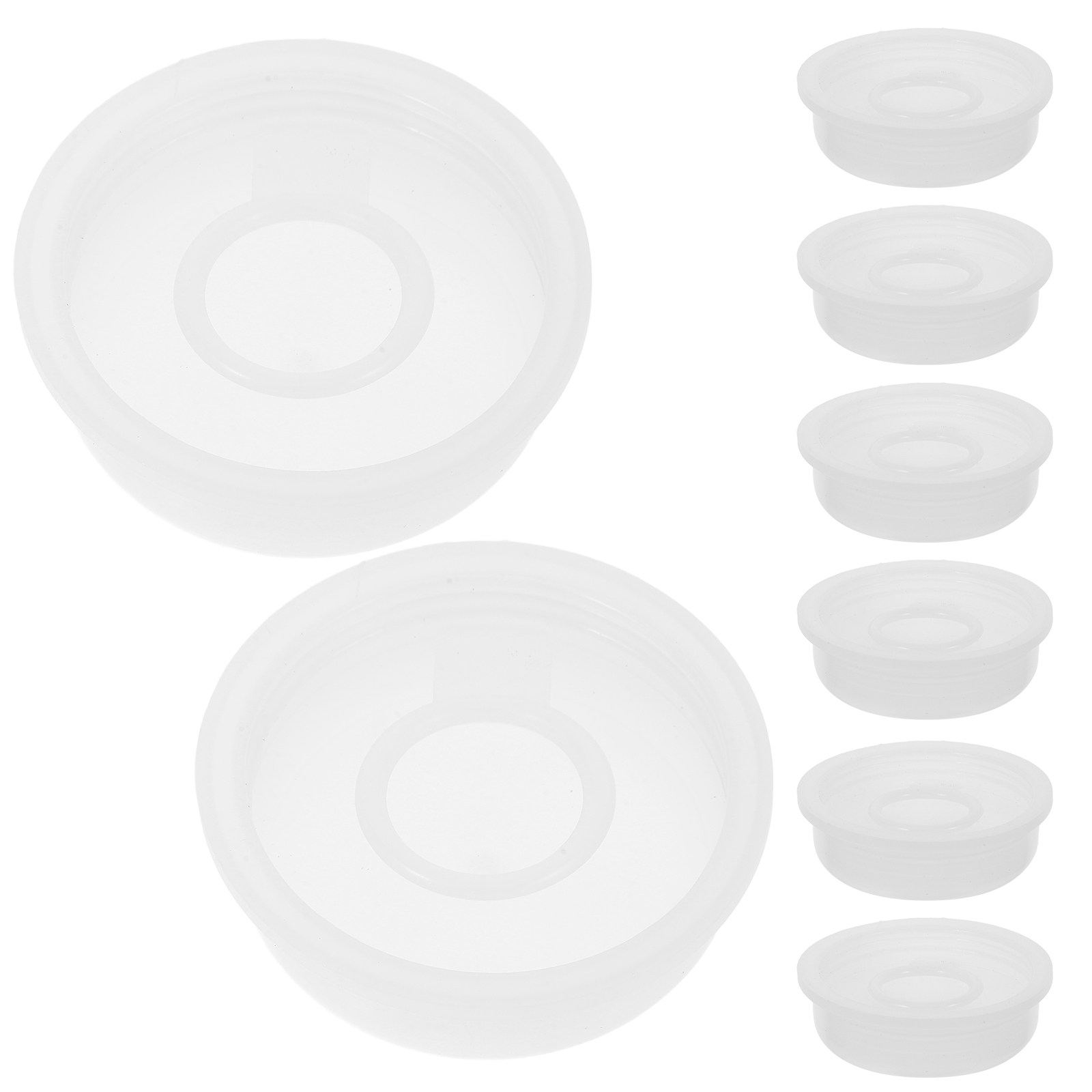 Food Storage Pet - 10 adet plastik kimyasal kova kapakları