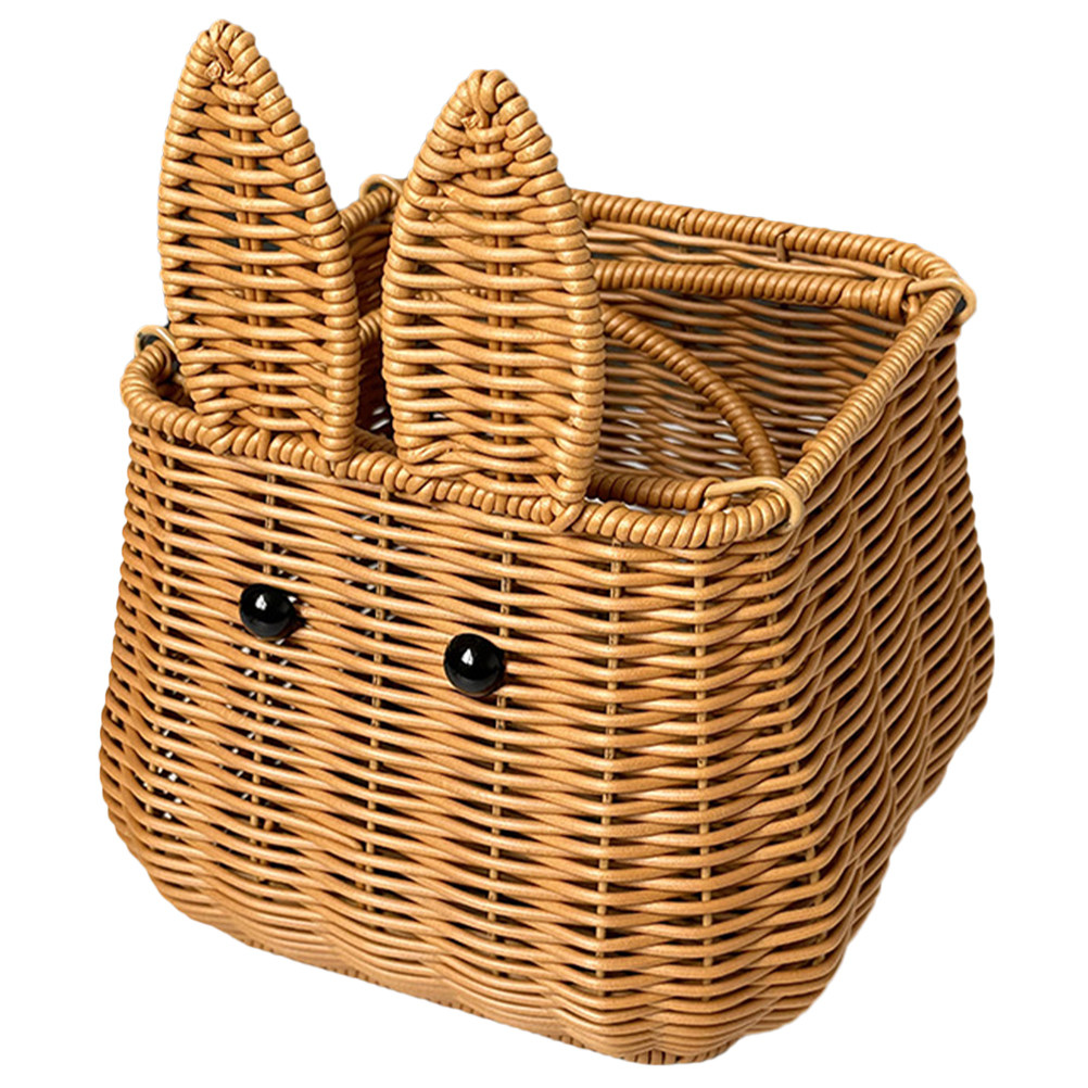 Egg Storage Holder - Tavşan Desenli Örgü Sepet, Dekoratif Depolama