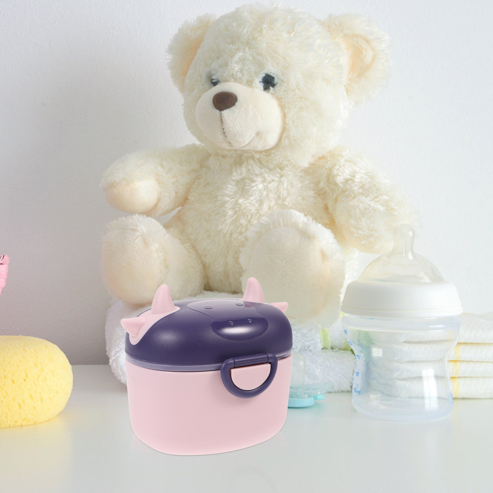 Food Storage Baby - Süt Tozu Saklama Kabı, Taşınabilir, Çift