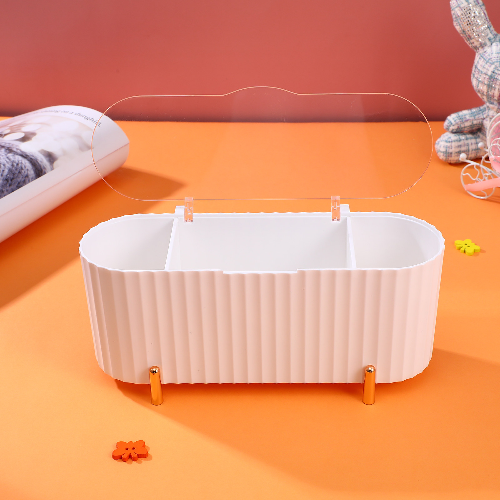 Egg Storage Holder - 2 Adet Saklama Kutusu, 3 Bölmeli