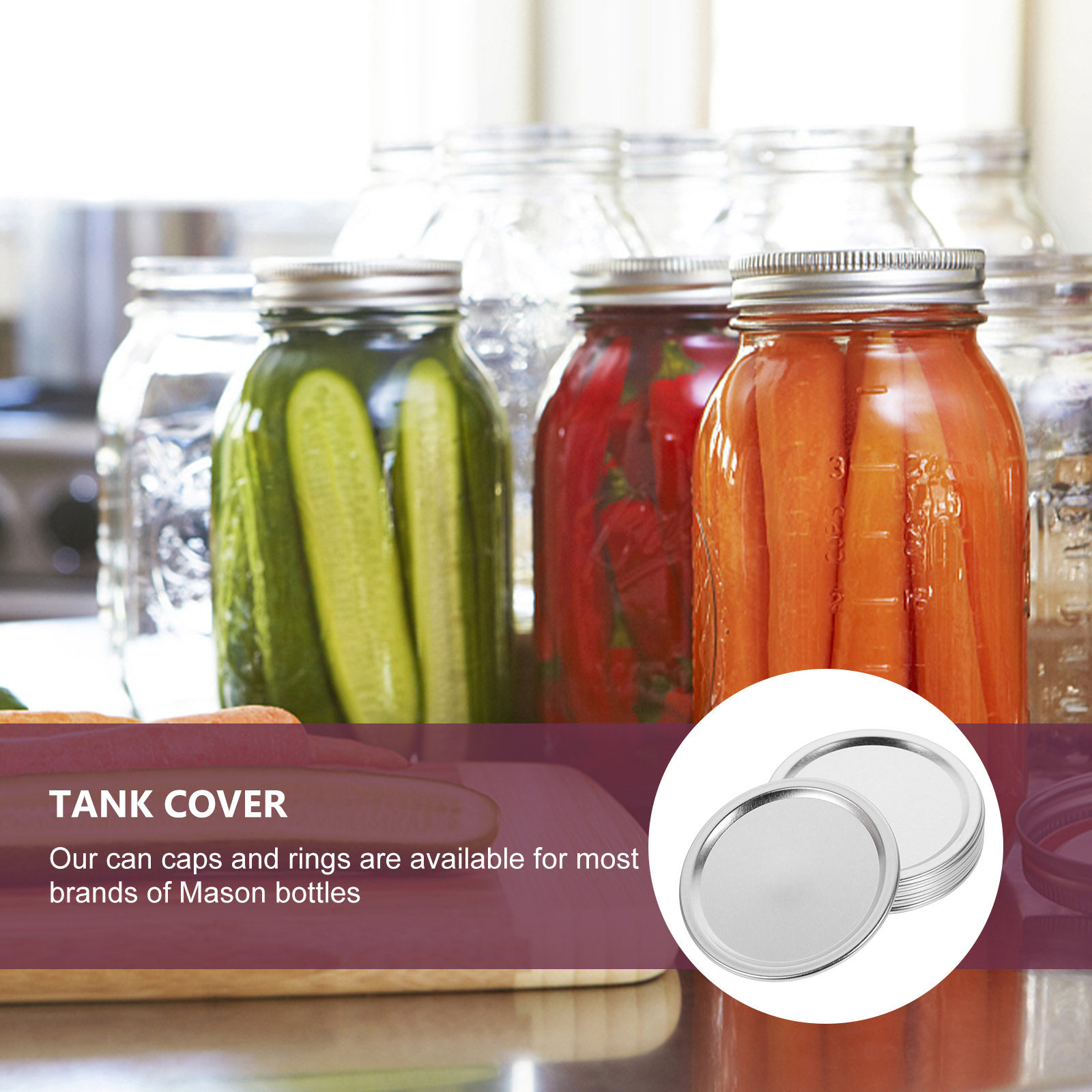 20 Adet Metal Kavanoz Kapaklar - Food Storage And Preservation incelemesi ve fiyatı