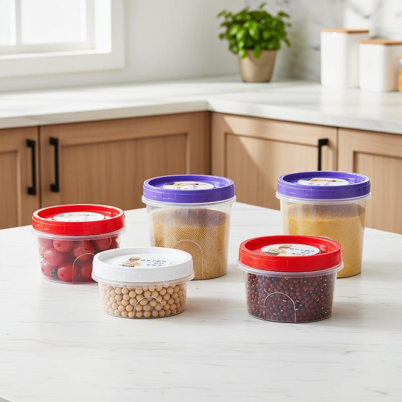 4 Adet Yuvarlak Gıda Saklama K - Food Storage Glass Round incelemesi ve fiyatı