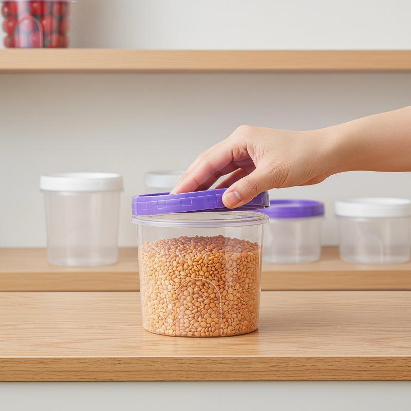 4 Adet Yuvarlak Gıda Saklama K - Food Storage Glass Round incelemesi ve fiyatı