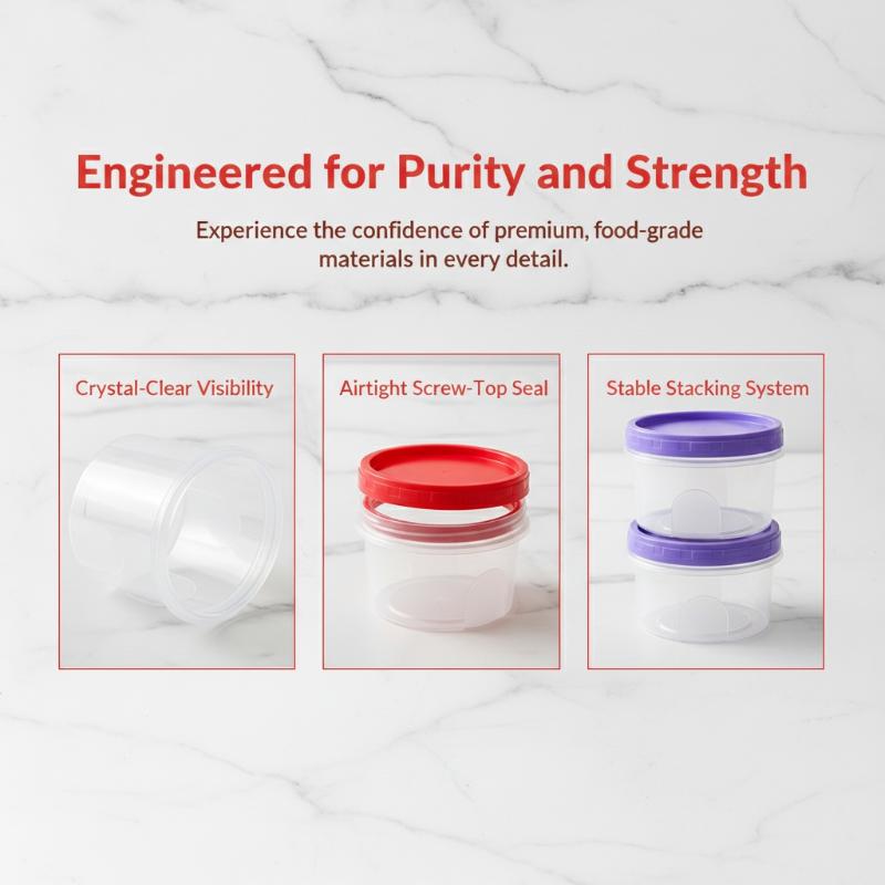 4 Adet Yuvarlak Gıda Saklama K - Food Storage Glass Round incelemesi ve fiyatı