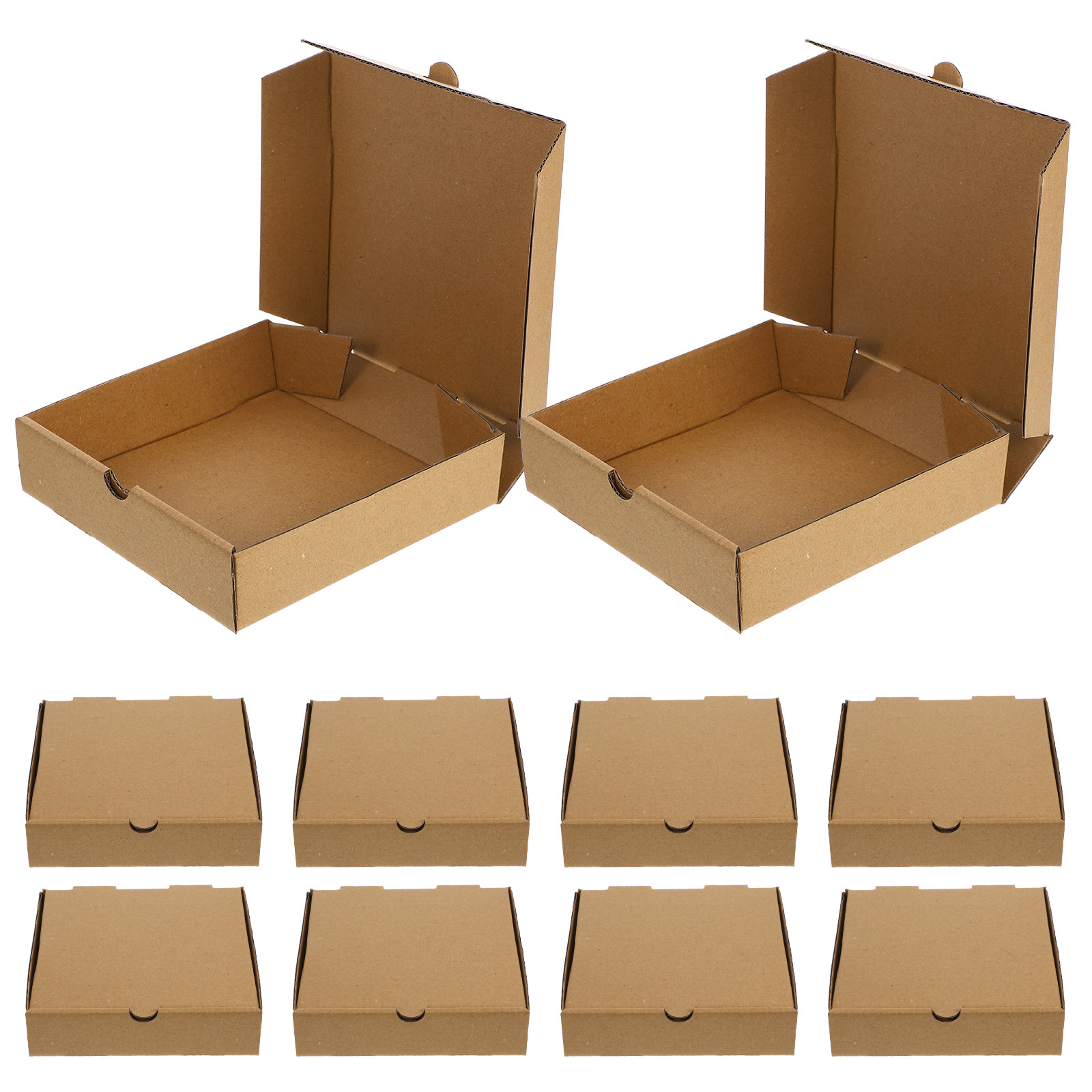 10 Adet Kraft Kağıt Pizza Kutu - Food Storage Design incelemesi ve fiyatı