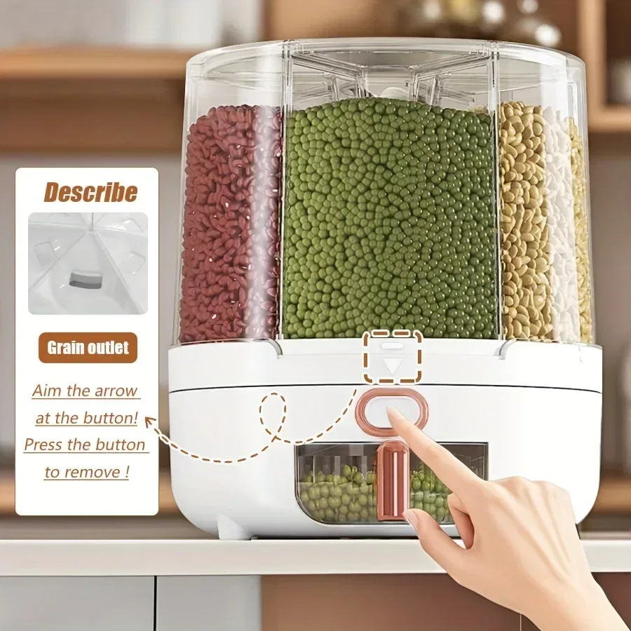 6 Bölmeli 360 °   Döner Hava G - Food Storage Design incelemesi ve fiyatı