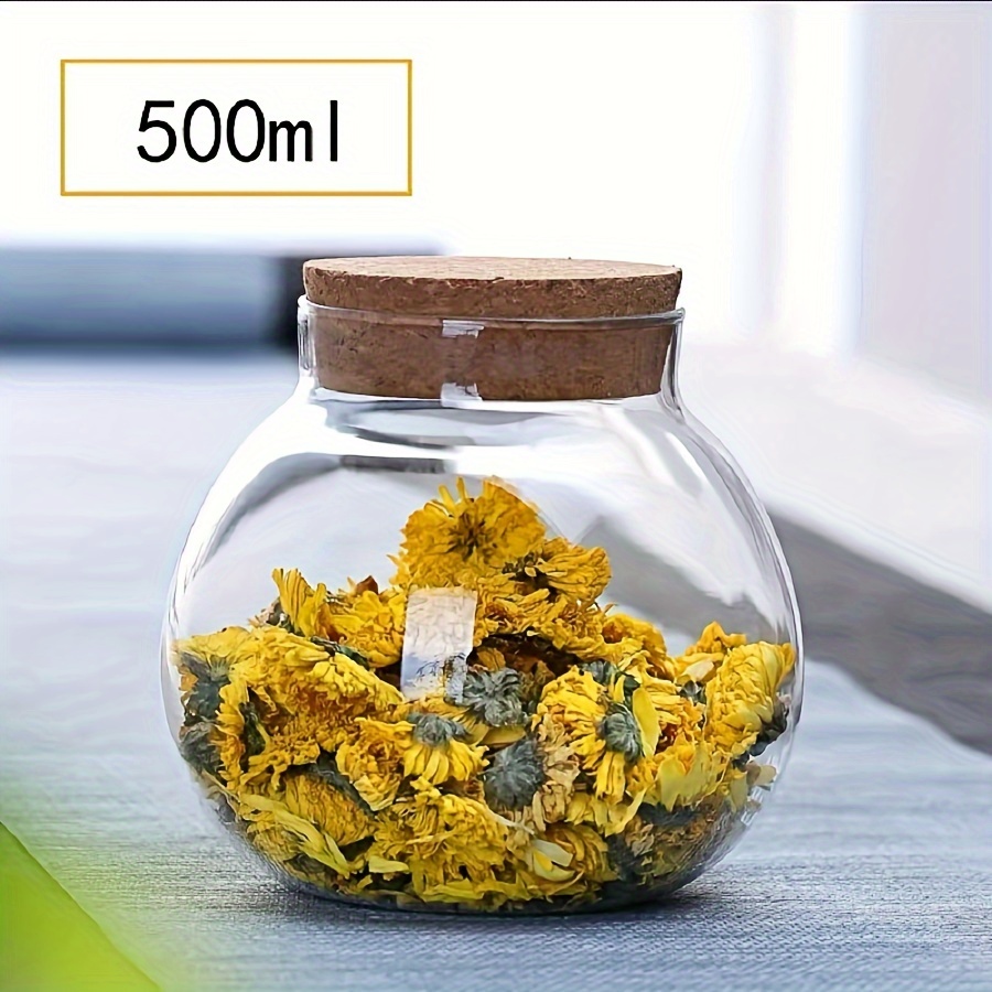 500ML şeffaf cam teneke saklam - Food Storage Glass Round incelemesi ve fiyatı