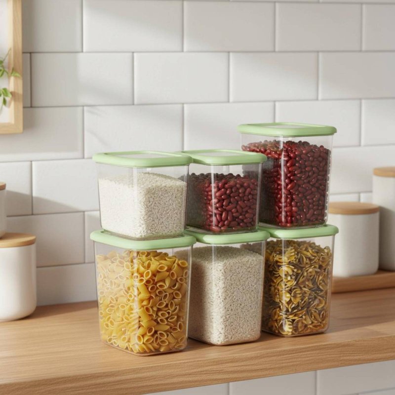 6 Parça Hava Geçirmez Gıda Sak - Food Storage Design incelemesi ve fiyatı