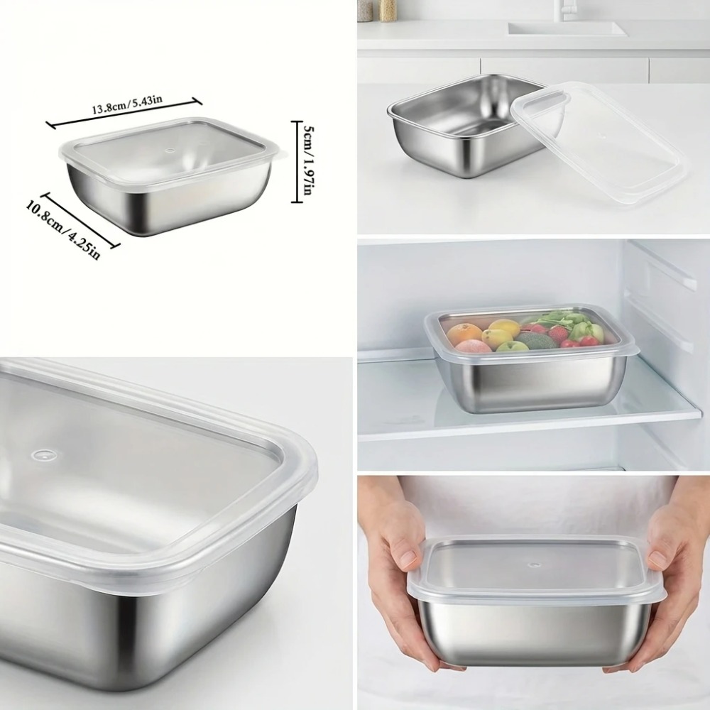 6 Adet Paslanmaz Çelik Gıda Sa - Food Storage And Preservation incelemesi ve fiyatı