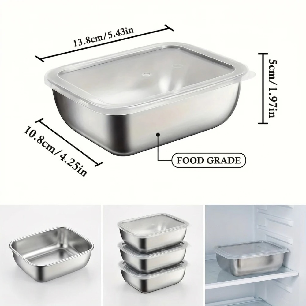 6 Adet Paslanmaz Çelik Gıda Sa - Food Storage And Preservation incelemesi ve fiyatı