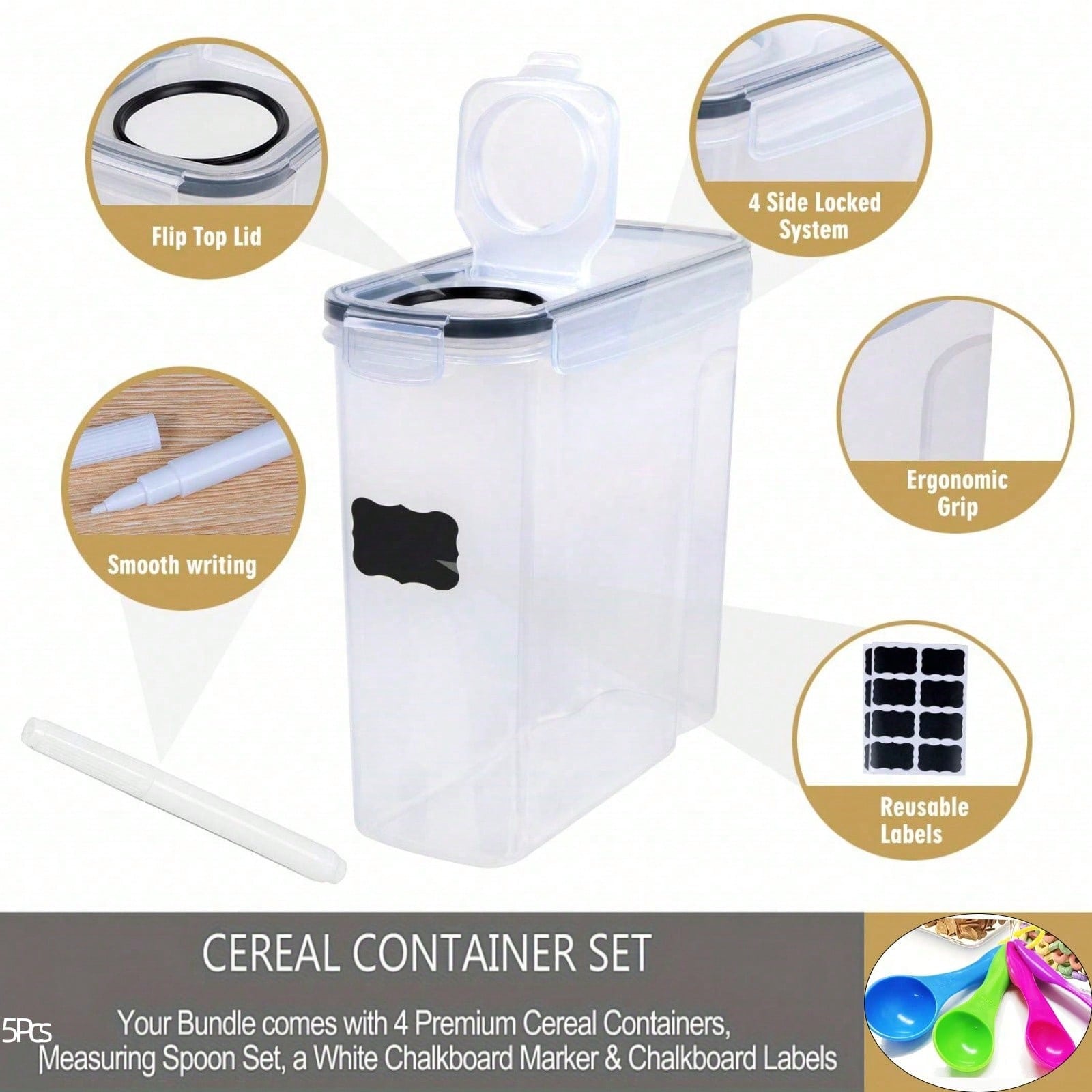 4'lü Paket, Hava Geçirmez Tahı - Food Storage And Preservation incelemesi ve fiyatı