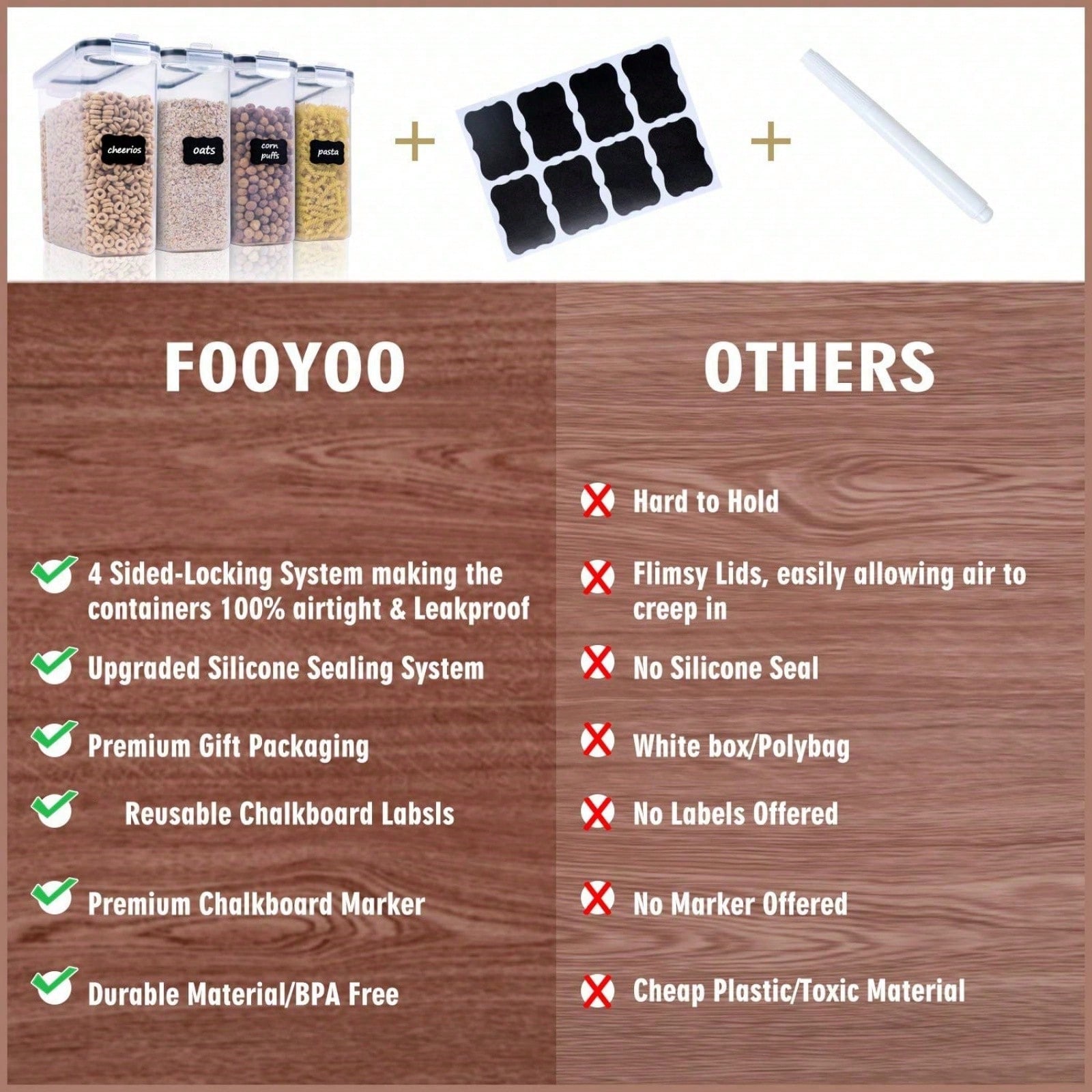 4'lü Paket, Hava Geçirmez Tahı - Food Storage And Preservation incelemesi ve fiyatı