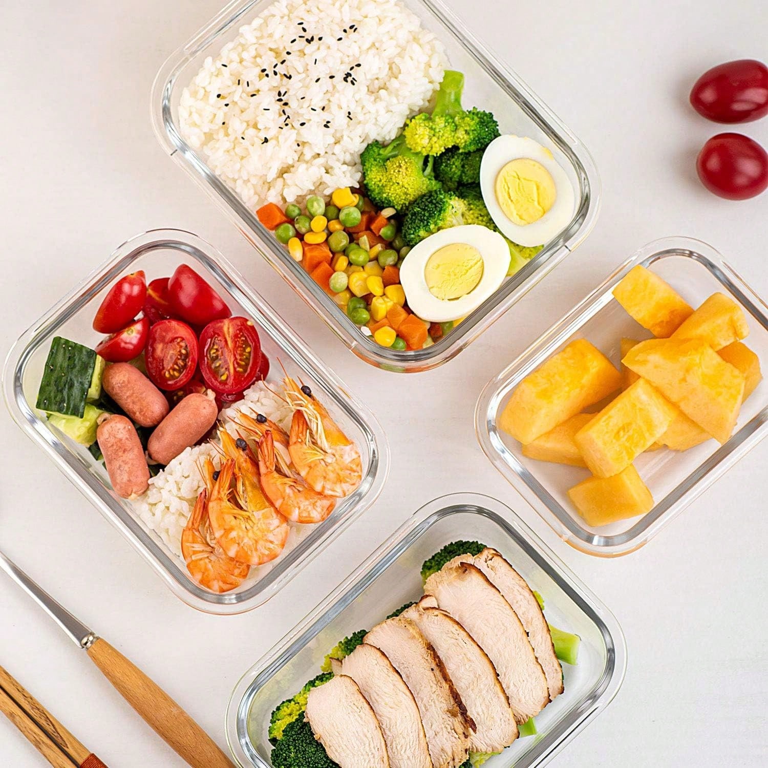 10'lu Paket Cam Yemek Hazırlık - Food Storage And Preservation incelemesi ve fiyatı
