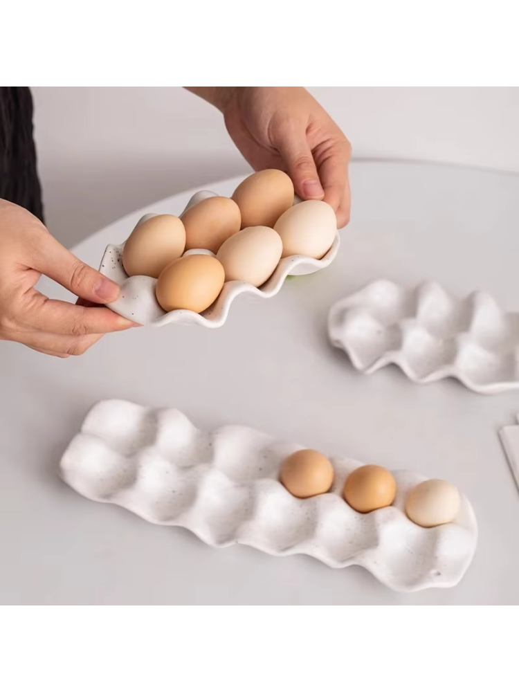 Mutfak için basit seramik yumu - Egg Storage Holder incelemesi ve fiyatı