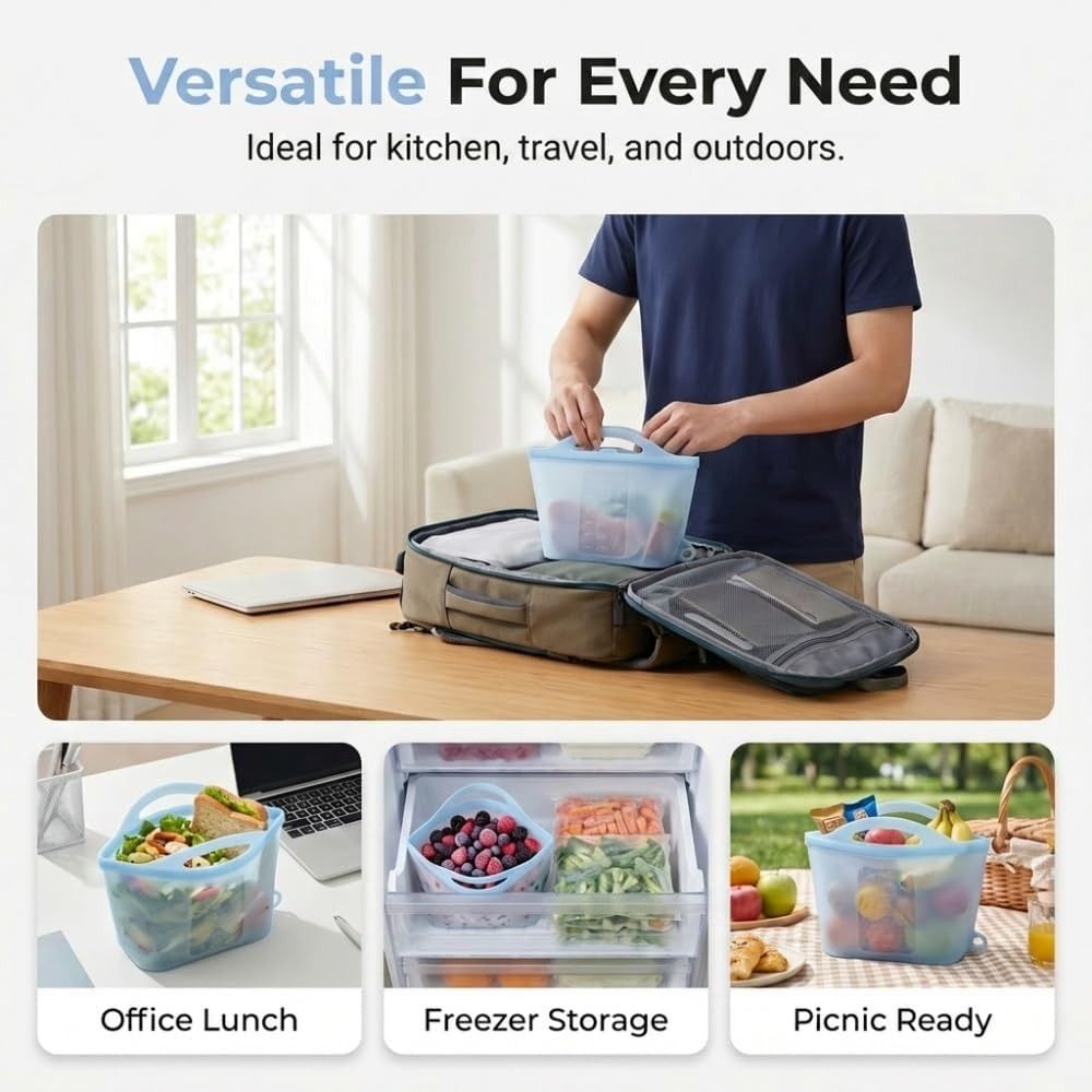 1500ml Gıda Saklama Torbaları  - Food Storage Ziploc incelemesi ve fiyatı