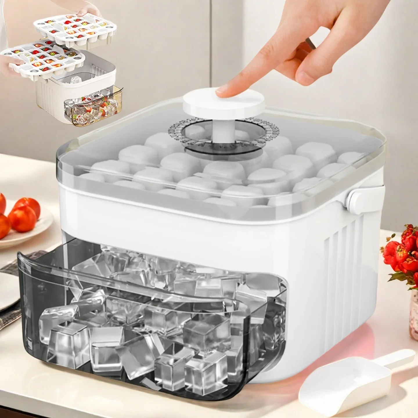 Kolay Basmalı Kapaklı Küp Buz  - Food Storage Bins incelemesi ve fiyatı